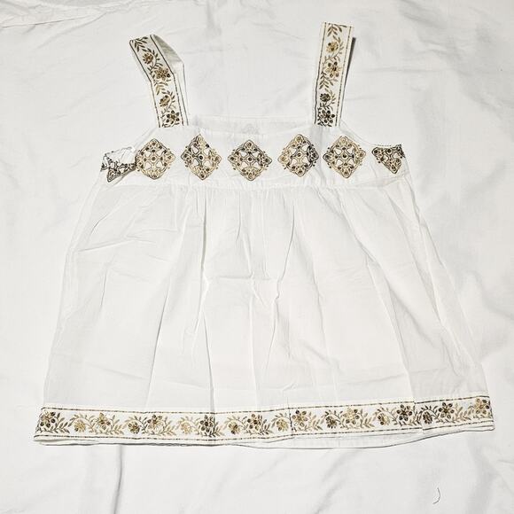 MICHAEL Michael Kors sequin peasant style boho cami top size S - Picture 2 of 9